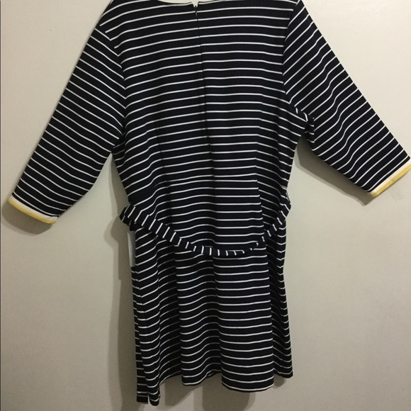 Striped Wrapped Dress - Picture 3 of 5